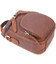 Компактная мужская сумка из натуральной винтажной кожи 21295 Vintage Коричневая фото, картинка, изображение