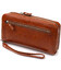 Стильный мужской клатч из натуральной кожи KARYA 21947 Коричневый фото, картинка, изображение