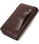 Місткий чоловічий клатч із двома відділеннями з натуральної шкіри BOND 22025 Коричневий картинка, зображення, фото