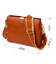 Стильна жіноча сумка на три відділення з натуральної шкіри 22105 Vintage Руда картинка, зображення, фото
