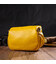 Яркая женская сумка через плечо из натуральной кожи 22116 Vintage Желтая фото, картинка, изображение