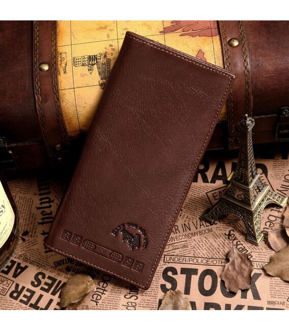 Бумажник мужской Vintage 14129 Коричневый фото, картинка, изображение