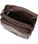 Стильний чоловічий месенджер з натуральної шкіри Vintage 21949 Коричневий картинка, зображення, фото