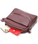 Яркая женская сумка кросс-боди из натуральной кожи GRANDE PELLE 11653 Бордовый фото, картинка, изображение