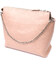 Оригинальная женская сумка из натуральной кожи GRANDE PELLE 11695 Пудровая фото, картинка, изображение