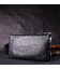 Зручний жіночий клатч із натуральної зернистої шкіри GRANDE PELLE 11697 Чорний картинка, зображення, фото