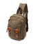 Сумка-рюкзак в стиле милитари с двумя отделениями из плотного текстиля Vintage 22163 Оливковый фото, картинка, изображение