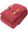 Надежная сумка-рюкзак с двумя отделениями из плотного текстиля Vintage 22164 Бордовый фото, картинка, изображение