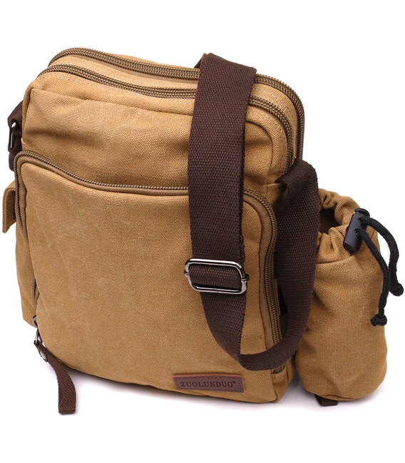 Містка текстильна сумка з чохлом для води Vintage 22210 Пісочна картинка, зображення, фото