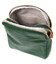 Небольшая сумка трапеция для женщин из натуральной кожи Vintage 22268 Зеленая фото, картинка, изображение