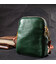 Небольшая сумка трапеция для женщин из натуральной кожи Vintage 22268 Зеленая фото, картинка, изображение