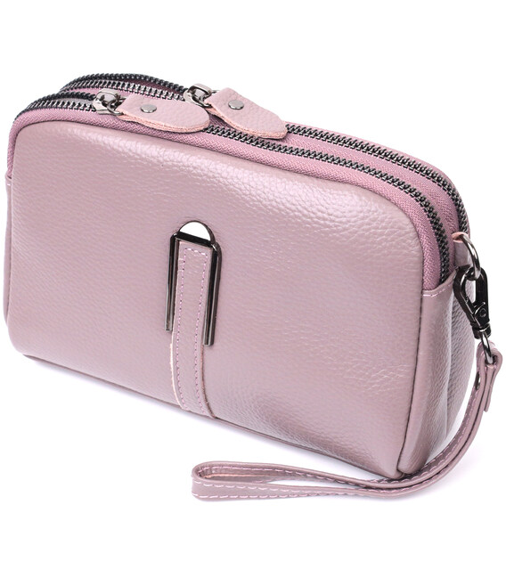 Сумка жіноча цікавого кольору на два відділення з натуральної шкіри Vintage 22279 Фіолетова картинка, зображення, фото