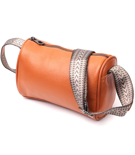 Небольшая женская сумка из натуральной кожи Vintage 22398 Рыжая фото, картинка, изображение