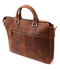 Чоловічий шкіряний портфель для документів ноутбука та роботи Vintage 22673 Коричневий картинка, зображення, фото