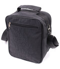 Текстильна чоловіча сумка через плече для документів та міста FABRA 22579 Чорна картинка, зображення, фото