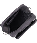 Текстильна чоловіча сумка через плече для документів та міста FABRA 22579 Чорна картинка, зображення, фото