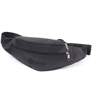 Текстильна поясна сумка для міста поїздок та щоденного використання FABRA 22580 Чорна картинка, зображення, фото