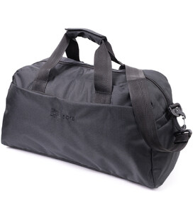 Текстильна дорожня сумка для поїздок спорту та туризму FABRA 22581 Чорна - картинка, зображення, фото дорожньої сумки