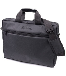 Текстильна ділова сумка для ноутбука роботи та документів FABRA 22585 Чорна картинка, зображення, фото