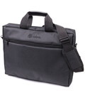 Текстильна ділова сумка для ноутбука роботи та документів FABRA 22585 Чорна картинка, зображення, фото