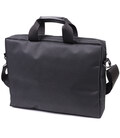 Текстильна ділова сумка для ноутбука роботи та документів FABRA 22585 Чорна картинка, зображення, фото