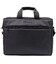 Текстильна ділова сумка для ноутбука роботи та документів FABRA 22585 Чорна картинка, зображення, фото