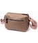 Небольшая сумка на одно отделение для стильных женщин из натуральной кожи Vintage 22604 Бежевая фото, картинка, изображение