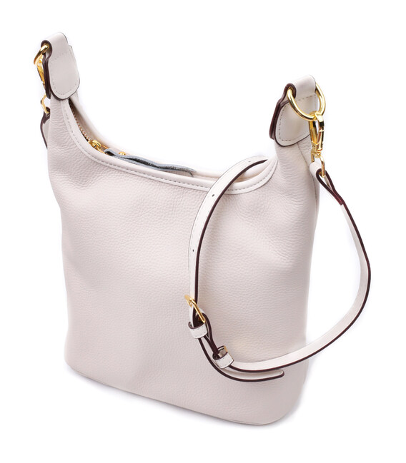 Зручна жіноча сумка на плече з натуральної шкіри Vintage 22628 Біла картинка, зображення, фото