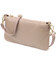 Женская сумка-клатч с двумя ремнями из натуральной кожи Vintage 22643 Бежевая фото, картинка, изображение