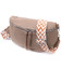 Шкіряна жіноча сумка через плече з міні гаманцем Vintage 22663 Бежева картинка, зображення, фото