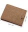 Затиск для грошей Vintage 14532 з натуральної шкіри Коричневий картинка, зображення, фото