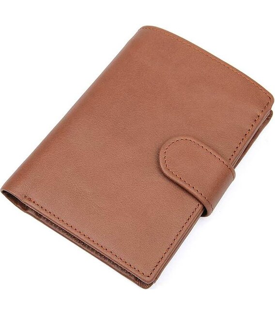 Портмоне мужское Vintage 14534 из натуральной кожи Коричневое фото, картинка, изображение