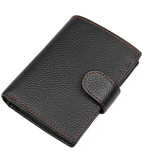 Кошелек мужской Vintage 14591 кожаный Черный фото, картинка, изображение