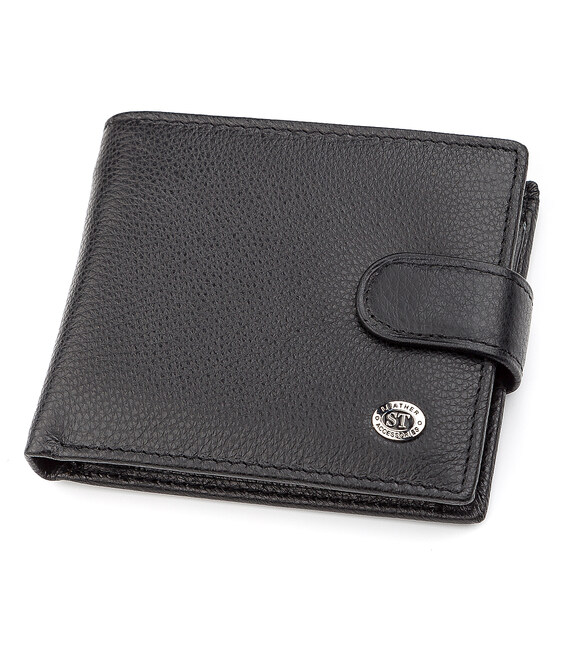 Мужской кошелек ST Leather 18311 (ST103) Черный фото, картинка, изображение