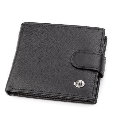 Мужской кошелек ST Leather 18311 (ST103) Черный картинка, изображение, фото