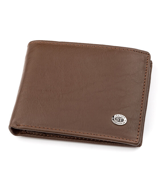 Мужской кошелек ST Leather 18353 (ST-1) НОВИНКА Коричневый фото, картинка, изображение