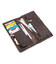 Мужской купюрник ST Leather 18368 (ST148) функциональный Коричневый фото, картинка, изображение