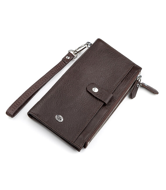 Кошелек ST Leather 18382 (ST420) из натуральной кожи Коричневый фото, картинка, изображение