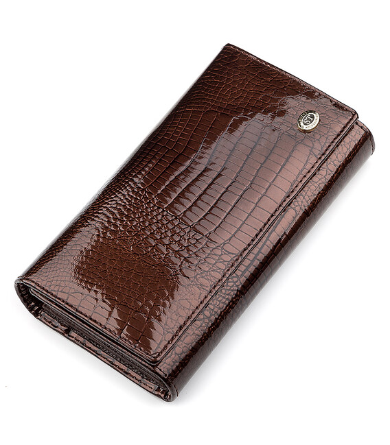 Кошелек женский ST Leather 18427 (S8001A) вместительный Коричневый фото, картинка, изображение