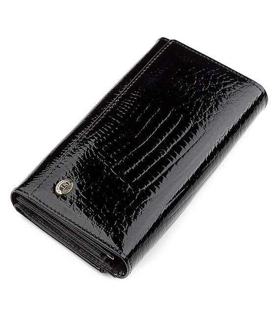 Кошелек женский ST Leather 18433 (S9001A) надежный Черный фото, картинка, изображение