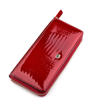 Кошелек женский ST Leather 18436 (S7001A) вместительный Красный картинка, изображение, фото
