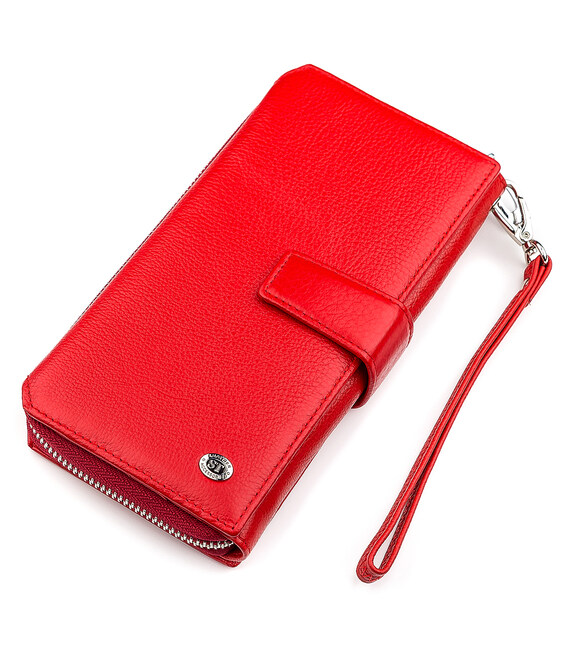 Кошелек женский ST Leather 18456 (SТ228) очень красивый Красный фото, картинка, изображение