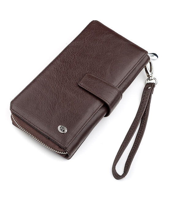 Гаманець жіночий ST Leather 18457 (SТ228) з натуральної шкіри Коричневий картинка, зображення, фото