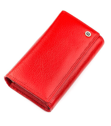 Жіночий шкіряний гаманець для карток купюр та документів Boston 18493 Червоний картинка, зображення, фото