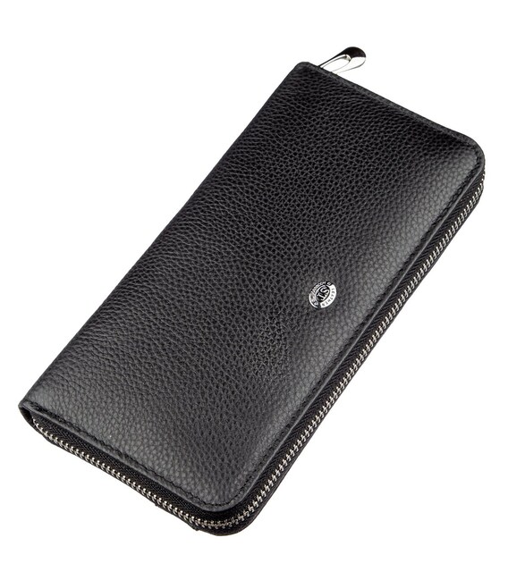 Жіночий клатч на блискавки ST Leather 18863 Чорний картинка, зображення, фото