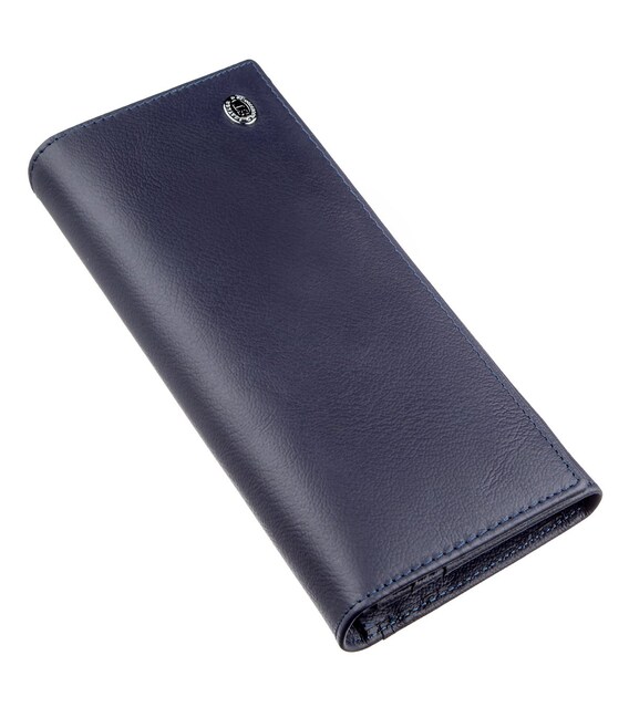 Женский кошелек с внешним отделением ST Leather 18895 Синий фото, картинка, изображение