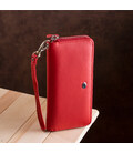 Жіночий шкіряний клатч для карток купюр та документів ST Leather 18931 Червоний картинка, зображення, фото