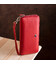 Жіночий шкіряний клатч для карток купюр та документів ST Leather 18931 Червоний картинка, зображення, фото