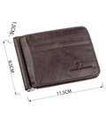Стильный мужской зажим ST Leather 18941 Коричневый картинка, изображение, фото