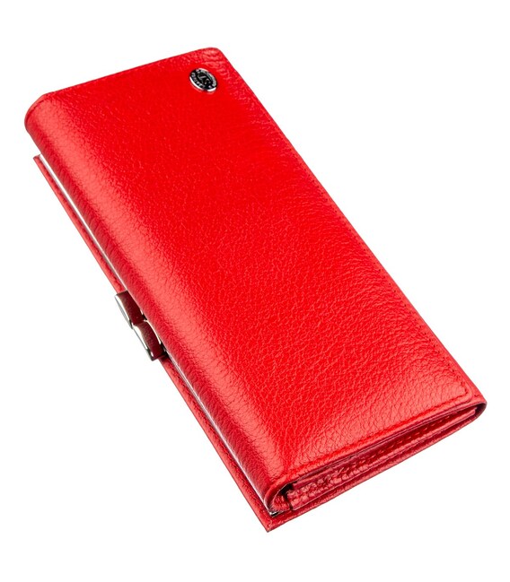 Женский кошелек с монетницей на защелке ST Leather 18957 Красный фото, картинка, изображение